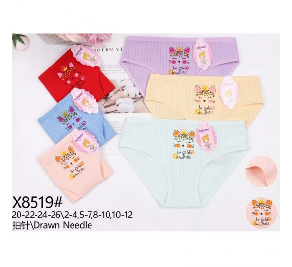 Труси дитячі 12 шт (2-12 років) рубчик KiE_X8519