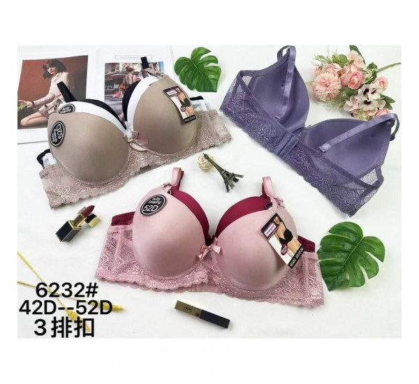 Бюстгальтер женский, полиэстер 12 шт (42-52 D) KiE_6232