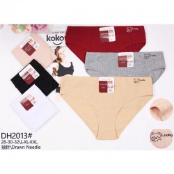 Труси жіночі 12 шт (L-2XL) рубчик KiE_DH2013