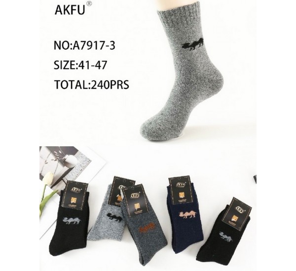 Шкарпетки чоловічі 10 шт (41-47 р) ангора/махра KiE_A7917-3