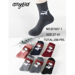 Шкарпетки жіночі 12 шт (37-41 р) ангора/махра KiE_B7607-1