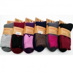 Шкарпетки жіночі 12 шт (37-41 р) ангора/махра KiE_B936-8