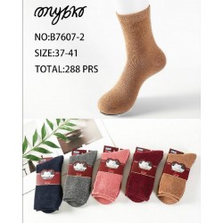 Шкарпетки жіночі 12 шт (37-41 р) ангора/махра KiE_B7607-2