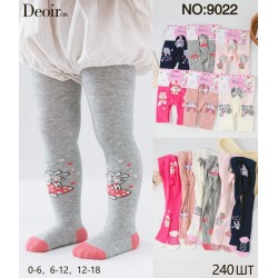 Колготи для немовлят 12 шт (0-18 міс) бавовна KiE_9022