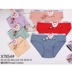 Труси дитячі 12 шт (2-12 років) рубчик KiE_X7854