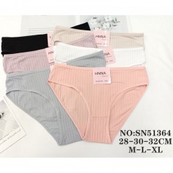 Труси жіночі 12 шт (M-XL) рубчик KiE_SN51364