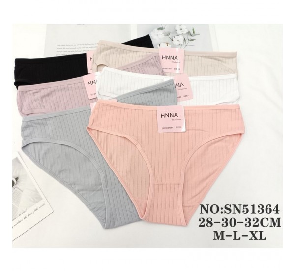 Труси жіночі 12 шт (M-XL) рубчик KiE_SN51364