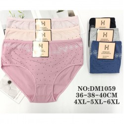 Труси жіночі 12 шт (4-6XL) коттон KiE_DM1059