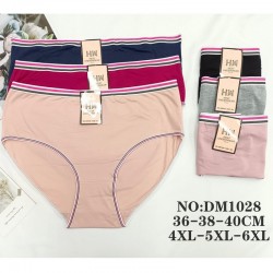 Труси жіночі 12 шт (4-6XL) коттон KiE_DM1028