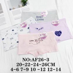 Труси дитячі 12 шт (4-14 років) коттон KiE_AF26-3