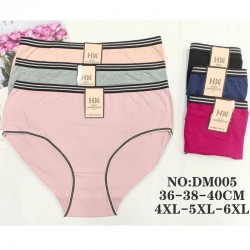 Труси жіночі 12 шт (4-6XL) коттон KiE_DM005