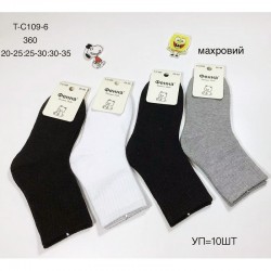 Шкарпетки дитячі 10 шт (20-35 р) махра KiE_T-C109-6