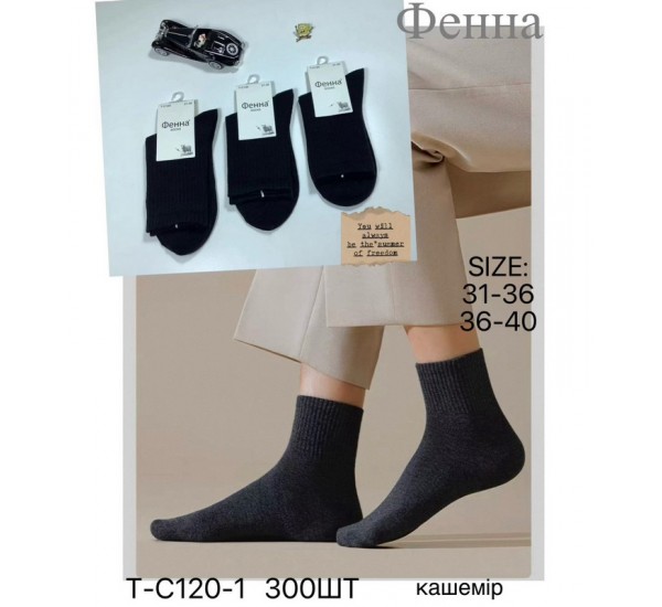 Шкарпетки дитячі 10 шт (31-40 р) кашемір KiE_T-C120-1