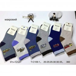 Шкарпетки дитячі 12 шт (20-35 р) махра KiE_T-C109-1