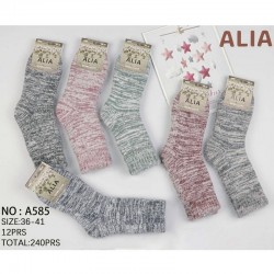 Шкарпетки жіночі 12 шт (36-41 р) вовна KiE_A585