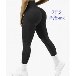 Лосини жіночі, рубчик 6 шт (M-L) KiE_7112