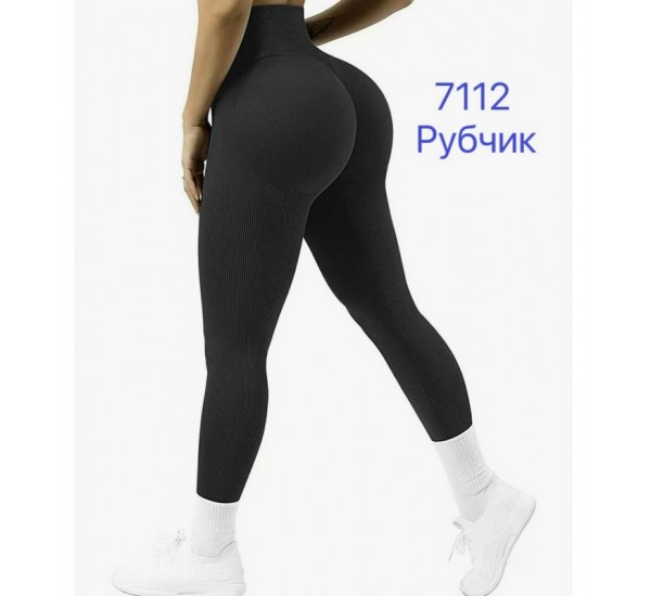 Лосини жіночі, рубчик 6 шт (M-L) KiE_7112