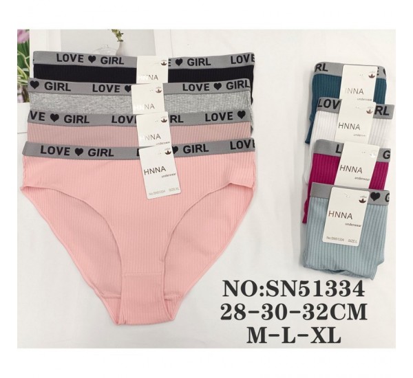 Труси жіночі, рубчик 12 шт (M-XL) KiE_SN51334