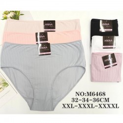 Трусы женские, рубчик 12 шт (2-4XL) KiE_M6468