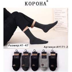 Носки мужские, коттон 10 шт (41-47 р) KiE_AY171-2