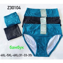 Труси жіночі 12 шт (4-6XL) бамбук KiE_Z30104a