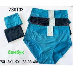 Труси жіночі 12 шт (7-9XL) бамбук KiE_Z30103a