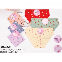 Труси дитячі 12 шт (2-12 років) рубчик KiE_X8476