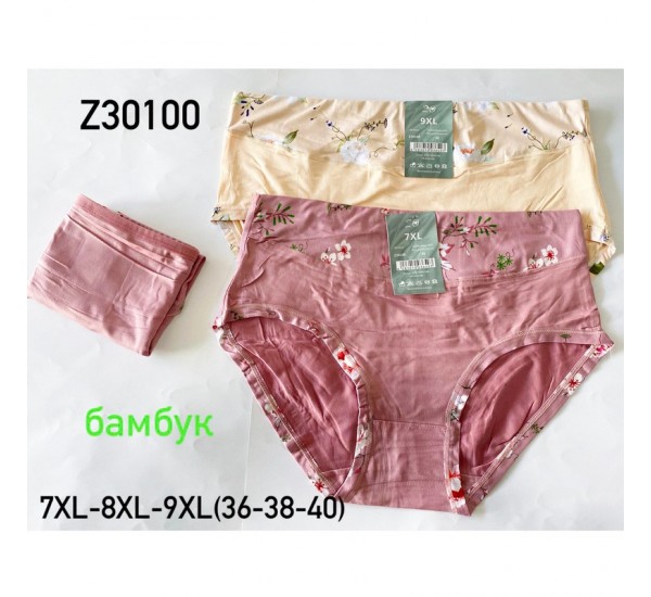 Труси жіночі 12 шт (7-9XL) бамбук KiE_Z30100b