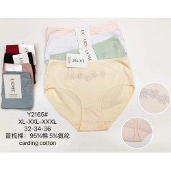 Труси жіночі батал 12 шт (1-3XL) коттон KiE_Y2165