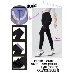 Лосини жіночі 8 шт (S-3XL) фліс KiE_H9118