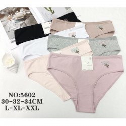 Труси жіночі 12 шт (L-2XL) коттон KiE_5602