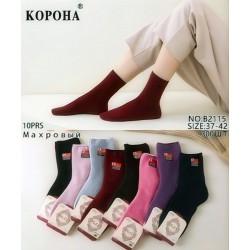 Шкарпетки жіночі 10 шт (37-42 р) махра KiE_B2115