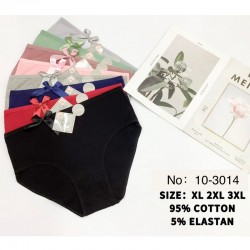 Труси жіночі батал 12 шт (1-3XL) рубчик KiE_10-3014