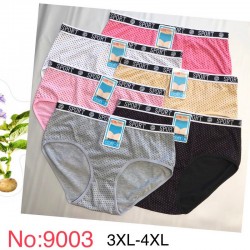 Труси жіночі батал 12 шт (3-4XL) рубчик KiE_9003