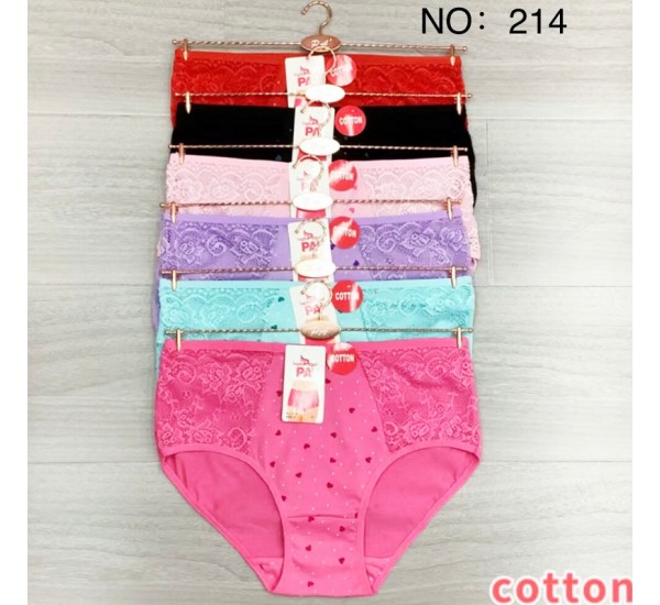 Труси жіночі батал 12 шт (3-4XL) коттон KiE_214