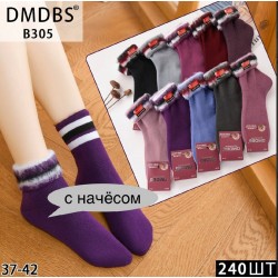 Шкарпетки жіночі 10 шт (37-42 р) начіс KiE_B305