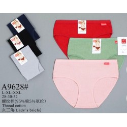 Трусы женские 12 шт (L-2XL) коттон KiE_A9628