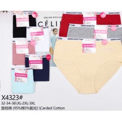 Труси жіночі 12 шт (1-3XL) коттон KiE_X4323