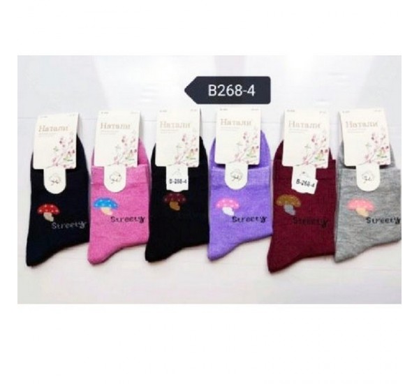 Шкарпетки жіночі 12 шт (36-41 р) коттон KiE_B268-4