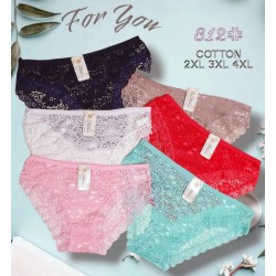 Труси жіночі, гіпюр 12 шт (2-4XL) KiE_812