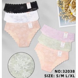 Труси жіночі 24 шт (S-XL) поліестер KiE_32038