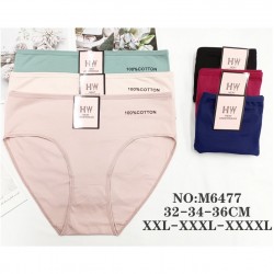 Труси жіночі 12 шт (2-4XL) коттон KiE_M6477