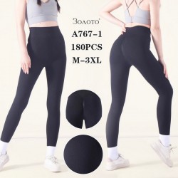 Лосины женские 12 шт (M-3XL) рубчик KiE_A767-1