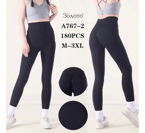 Лосины женские 12 шт (M-3XL) рубчик KiE_A767-2
