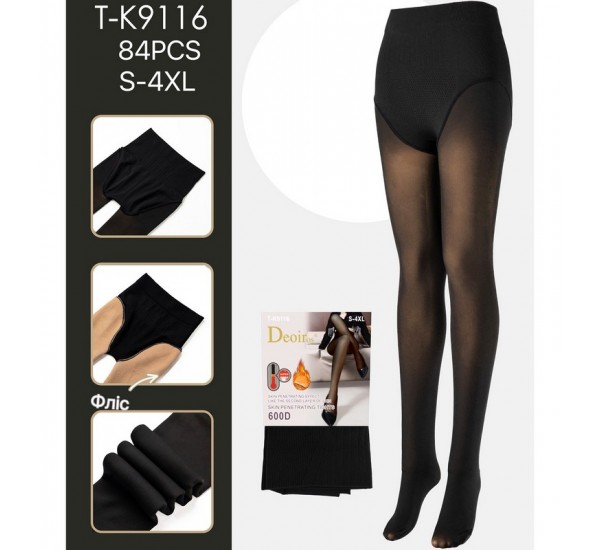 Колготи жіночі 6 шт (S-4XL) фліс KiE_T-K9116