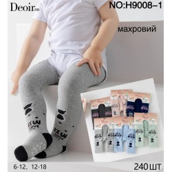 Колготи для немовлят 12 шт (6-18 міс) махра KiE_H9008-1