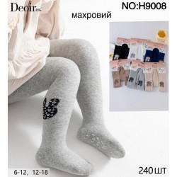 Колготи для немовлят 12 шт (6-18 міс) махра KiE_H9008