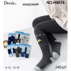 Колготи для немовлят 12 шт (6-18 міс) махра KiE_H9014