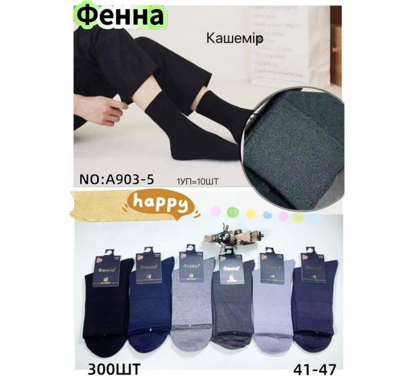 Шкарпетки чоловічі 10 шт (41-47 р) кашемір KiE_A903-5