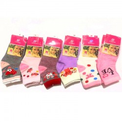 Шкарпетки дитячі 12 шт (1-7 років) коттон KiE_2002